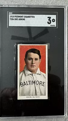 1909 T206 Doc Adkins Eastern League - Baltimore SGC 3 • $149.88