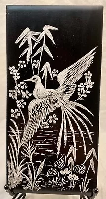 Vintage English H&R Johnson Ltd Ceramic Tile With Bird 21.5x10.5cm  • $15