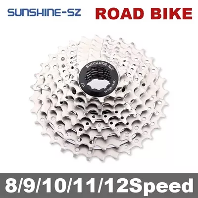 SUNSHINE 8/9/10/11Speed Cassette 11-23/25/28/30/32/34T For Road Bike SHIMANO HG • $19.80