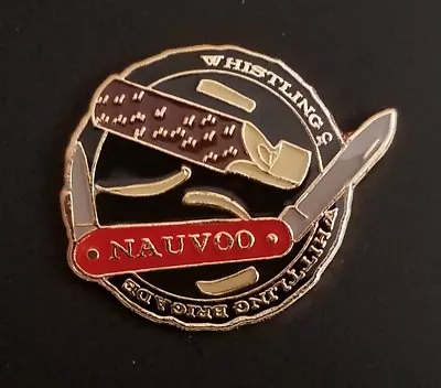 NAUVOO TEMPLE LDS WHISTLING & WHITTLING BRIGADE Lapel Pin • $9.99