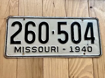 1940 Missouri License Plate • $49.99