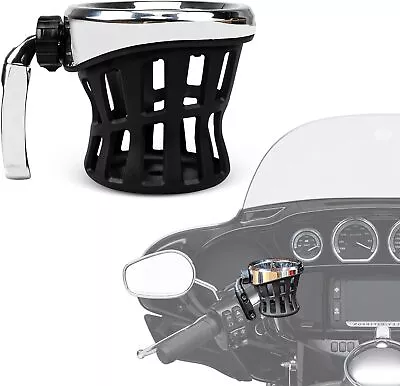 Motorcycle Drink Cup Holder Handlebar Mount For Touring 96-up For GL1800 2018-up • $24.99