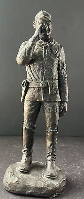 Signed Michael Garman 1969 Vintage Military Sculpture Statue -Has Chipping • $75