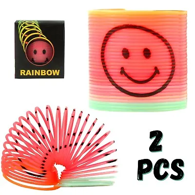 2x Rainbow Magic Springs Stretchy Bouncy Party Bag Fillers Glittery Springs Toy • £4.49