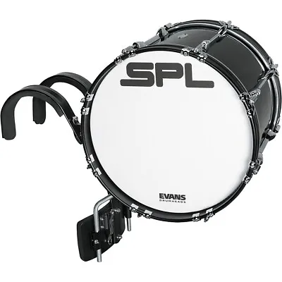 Sound Percussion Labs Birch Marching Bass Drum With Carrier - Black 20 X 14 In. • $319.99