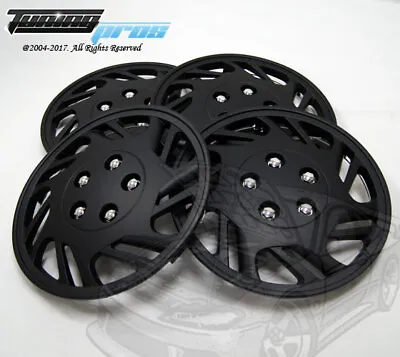 4pcs Qty 4 Wheel Cover Rim Skin Cover 15  Inch Style 126 15  Hubcap Matte Black • $62.07