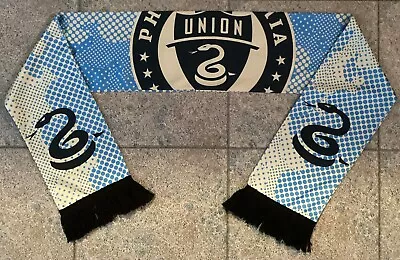 Philadelphia Union MLS Soccer Polka Dot - 2 Sided - Polyester - Fringe Scarf • $26.99