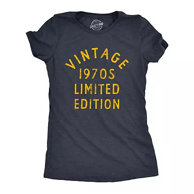 Womens Vintage 1970s Limited Edition T Shirt Funny Cool 1970 Theme Classic Tee • $13.08