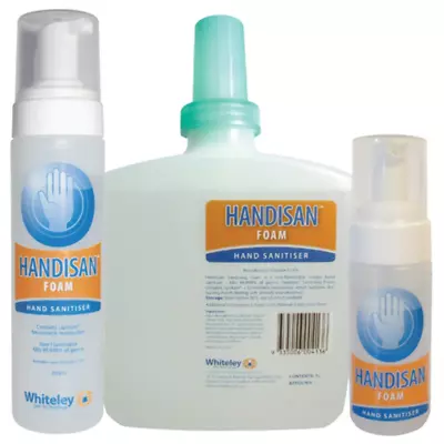 Whiteley Handisan Instant Foam Hand Sanitiser 200ml 1L Alcohol Free • $25