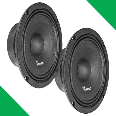 (2) 8  Midbass Timpano 700w Tpt-mb8-8 Slim 8 Ohm Car Pro Audio Speakers - Pair • $59.90