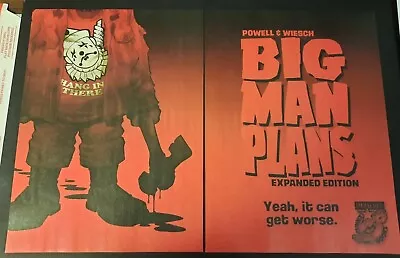 BIG MAN PLANS Expanded Edition Comic Book Art ~ 2x Page Magazine PRINT AD • $16.95