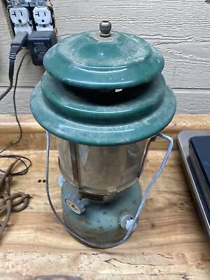 Vintage Coleman Mantel Lantern Model Green For Parts Or Repair • $19.88