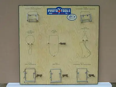 VTG Proto Tools Store Display Sign Old Signage Advertisement Board NOS Rare  • $384.99