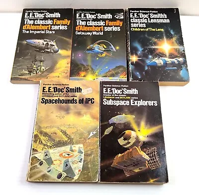 4 X PANTHER SCIENCE FICTION Bundle EE DOC SMITH Vintage Science Fiction • £11.34