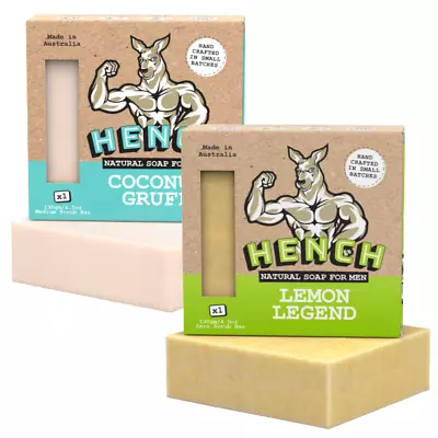 HENCH - Men's Soap Bar 2 X 130g - Handmade With Natural Ingredients Soap For Men • $18.95