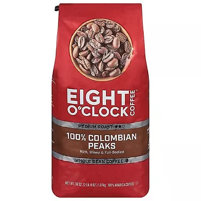 Eight O'Clock Whole Bean Coffee 100% Colombian Peaks (38 Oz.) • $26.32