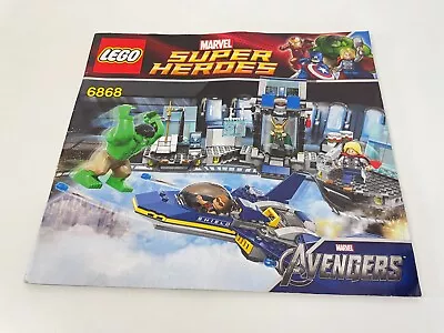 LEGO - Batman -  Hulk's Helicarrier Breakout  - 6868 - INSTRUCTION BOOKLET • $8.26