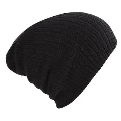 Beanie Winter Plain Knit Hat Baggy Cap Cuff Slouchy Skull Hats Ski Men Women • $6.99