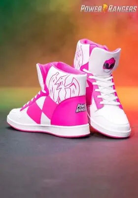Officially Licensed Power Rangers Pink Costume Inspired Adult Unisex Sneakers • $68.99
