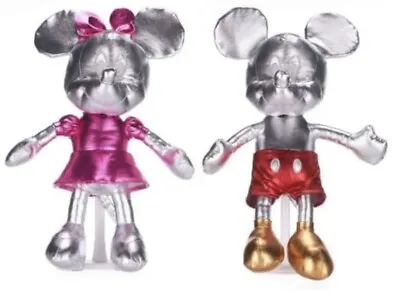 Disney 100 Years Of Wonder Metallic Mickey & Minnie Mouse Plush Set • £20