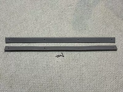 90-92 87-93 Mustang Titanium Gray Door Sill Plates Carpet Seal Trim Factory OEM • $29.99