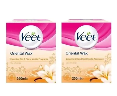 2x VEET WARM MICROWAVABLE WAX FOR FACE AND BODY FOR NORMAL SKIN 250ML • £14.49