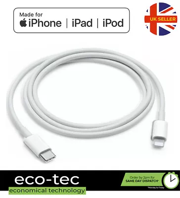 USB-C To Fast Charger Cable For IPad Pro Mini Air 2017 2018 2019 2020 • £3.45