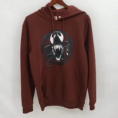 Marvel Mens Brown Venom Long Sleeve Graphic Comfort Pullover Hoodie Sz S M L XL • $21.99