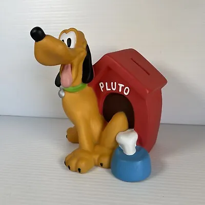 Vintage Disney Pluto Money Bank Box Disney Store • $34.97