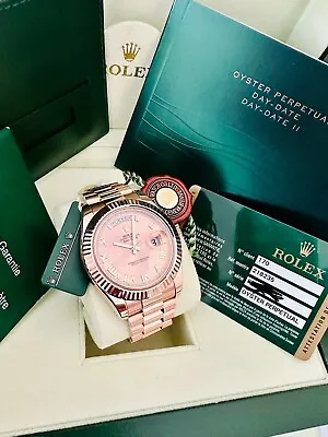 Men’s Rolex President Day-Date II 41mm  Rose Gold Ref 218235 ~Box & Papers • $39995
