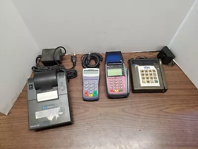 Lot Of Old Verifone Credit Card Machines  Printer 250 Tranz330 • $30