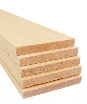 Bud Nosen Models 1137 3/8  X 3  X 36  Balsa Wood Sheets (Pack Of 5) • $41.39