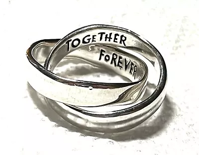 Nwot Hagit Gorali Sterling Silver 925 Rolling Together Forever Ring Sz 7 Hg • $65