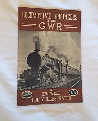 £3.99 • Buy Locomotive Engineers Of The GWR By Ben Webb 1946 VGC