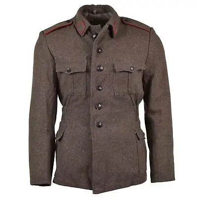 Genuine Bulgarian Army Wool Jacket Military-issue Surplus Uniform Grey-brown • $34.23