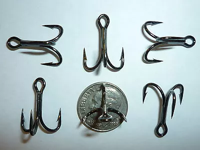 (50) Vmc 4x Oshaughnessy Treble Hooks (size 6) Black (9626bn) Bulk 9626 Bn • $20