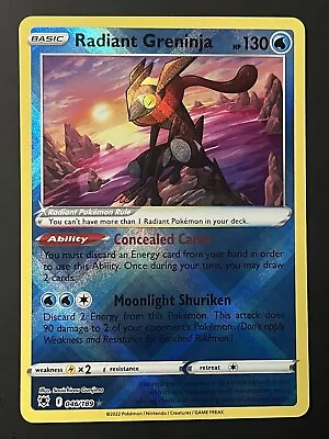 LP Radiant Greninja 046/189 Astral Radiance Pokemon Card • $4.99