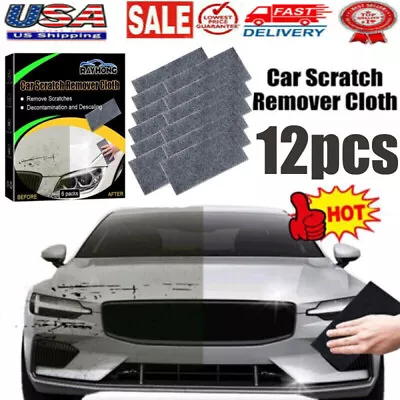 12PCS Nano Sparkle Cloth For Car Scratches Nano Magic Cloth Scratch Remover Wipe • $12.25