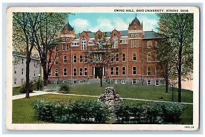 Athens Ohio OH Postcard Ewing Hall Ohio University Building Campus C1930's • $29.95