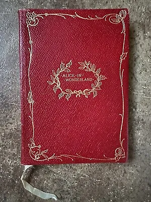 Rare Vintage Knickerbocker Press Alice’s Adventures In Wonderland Mini Leather B • $95