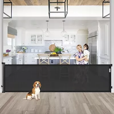 New 95 Inch Retractable Baby Gates Extra Wide Gates For Dogs Indoor Outdoor ... • $237.89