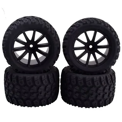 T7008 RC Tires And Wheels With Foam Inserts 4pcs For Traxxas 1/16 E-Revo Truck • $27.50