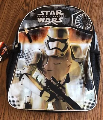 Gymboree Disney Star Wars Stormtrooper Backpack The Force Awakens Book Bag New • $23.96