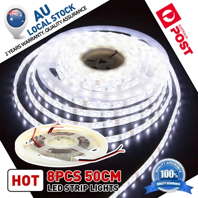 $15 • Buy 8x 50cm LED Strip Light Boat Marine Yacht Bow Jet Cabin Deck Waterproof IP65