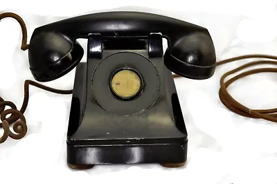 Vintage Western Electric 302 Telephone Without Dial Dated 1939 ~ Metal Housing • $149