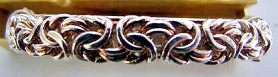 Milor Italy 925 Sterling Silver Byzantine Flower Hinged Bangle Bracelet 7  25gr • $84.95