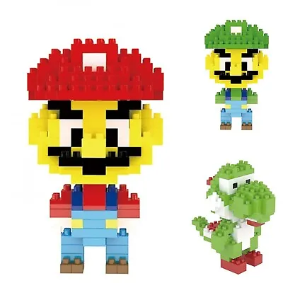 Mario Luigi Yoshi Nanoblock 3D Puzzle Micro Building Blocks DIY • £5.99