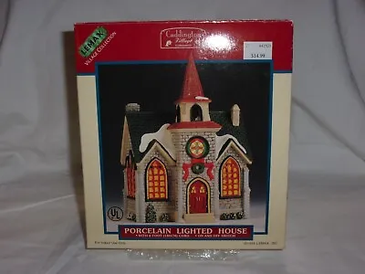 $24.30 • Buy 1999 Lemax Porcelain Lighted House Caddington Village Church Vintage Christmas