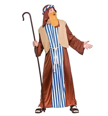 Adult Joseph Costume Nativity Mens Christmas Fancy Dress Shepherds Outfit • £16.95