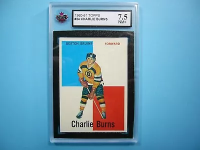 1960/61 Topps Nhl Hockey Card #24 Charlie Burns Ksa 7.5 Nm+ Sharp+ 60/61 Topps • $119.99